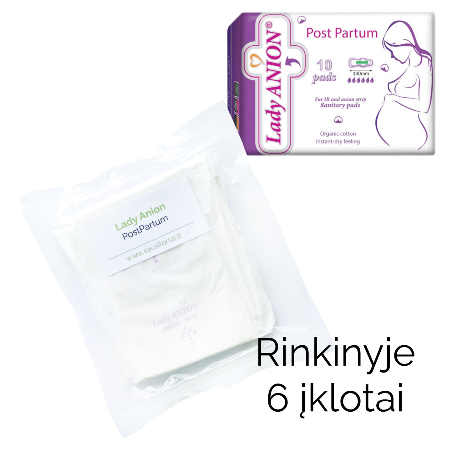 Rinkinys — gimdyvės krepšelis į ligoninę