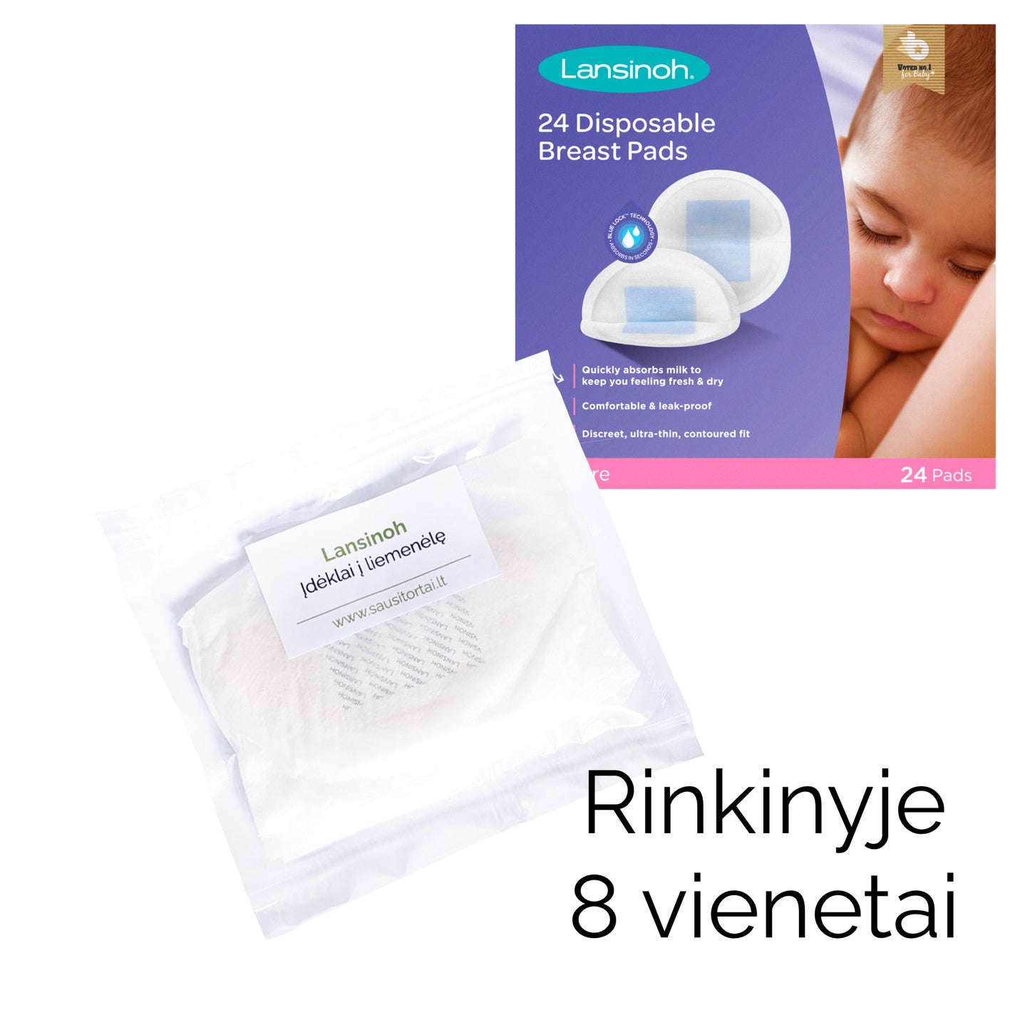 Rinkinys — gimdyvės krepšelis į ligoninę