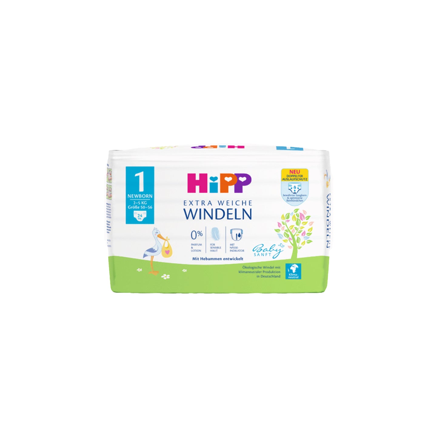 „Hipp“ sauskelnės (1 dydis, 2-5 kg, 24 vnt.)