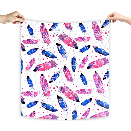 Medvilninių vystyklų rinkinys „Margos plunksnos“ (60x80 cm)- 3 vnt.