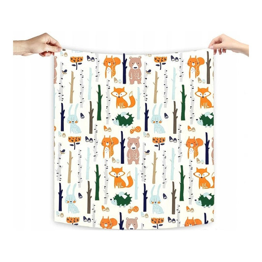 Medvilninių vystyklų rinkinys „Miško gyventojai“ (60x80 cm)- 3 vnt.