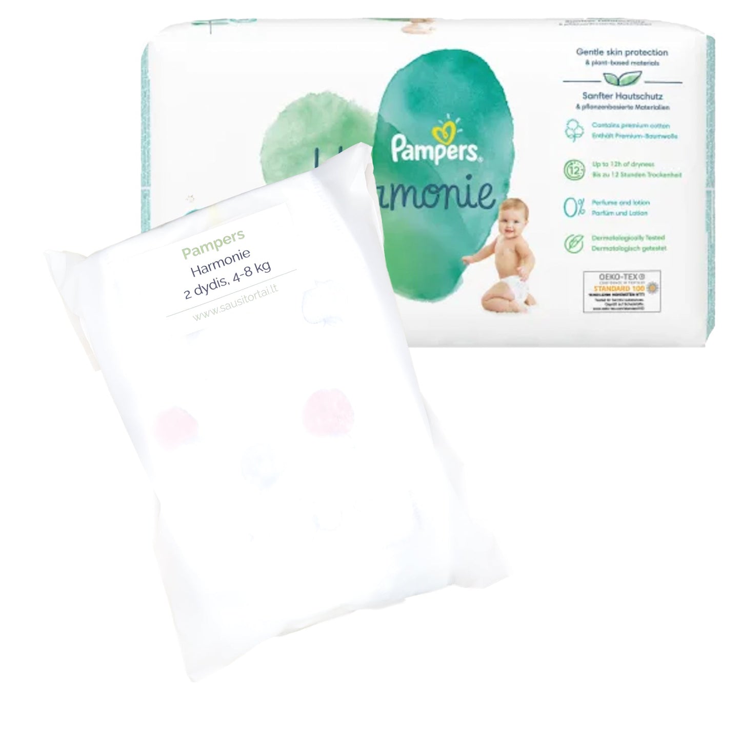Pampers Harmonie sauskelnės vienetais 2 dydis