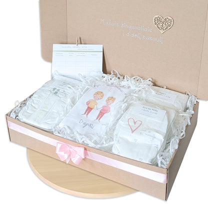 Sauskelnių testavimo rinkinys mergaitei rožinėje dėžutėje su zodiako ženklo smėlinuku