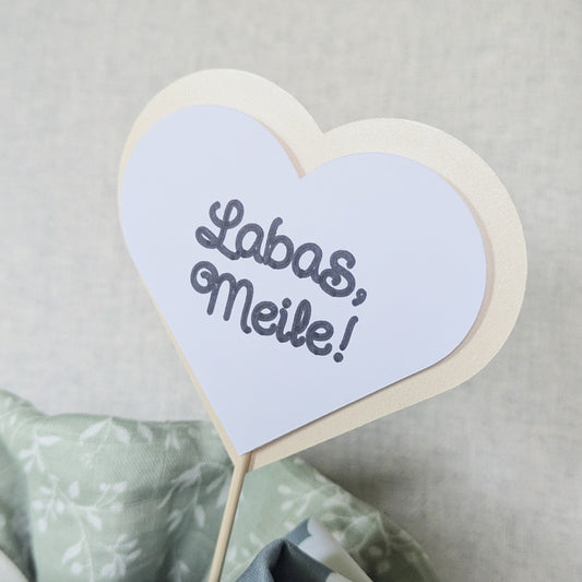 Naujagimio dovanų krepšelis "Labas, Meile"