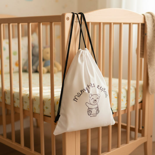 Gimdyvės krepšelis PREMIUM – pilnas kraitelis su prausimosi buteliuku ir Clogin putomis