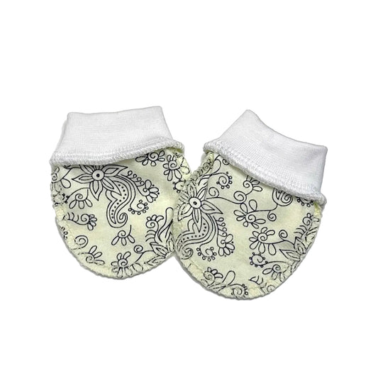 Minkštos medvilninės pirštinaitės naujagimiams nuo subraižymo