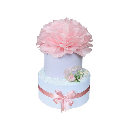 Sauskelnių tortas „Švelnus rožinis sapnas"