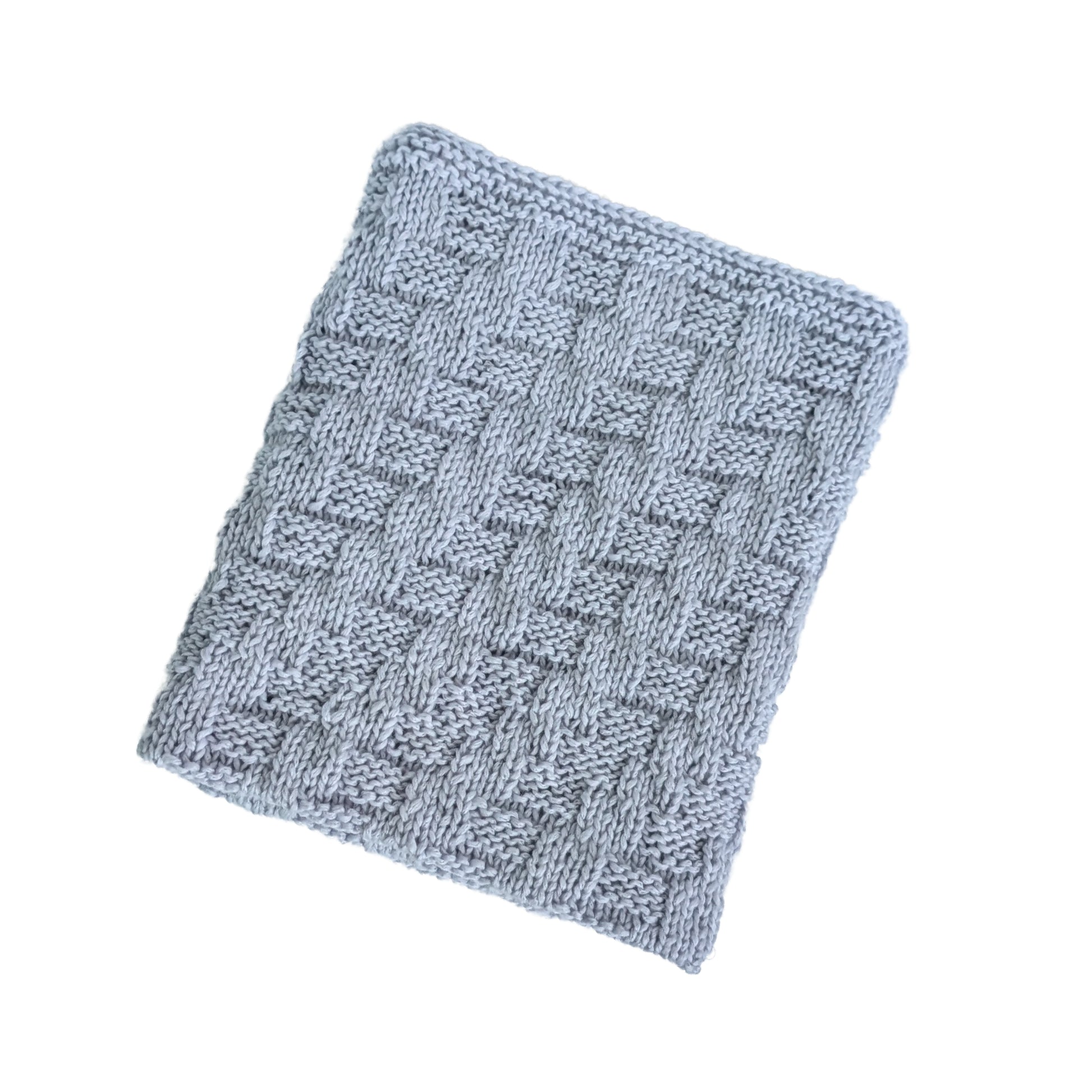 Rankų darbo pilkas merino vilnos pledas lovytei – praktiška dovana kūdikiui palankynoms - 85x65 cm.