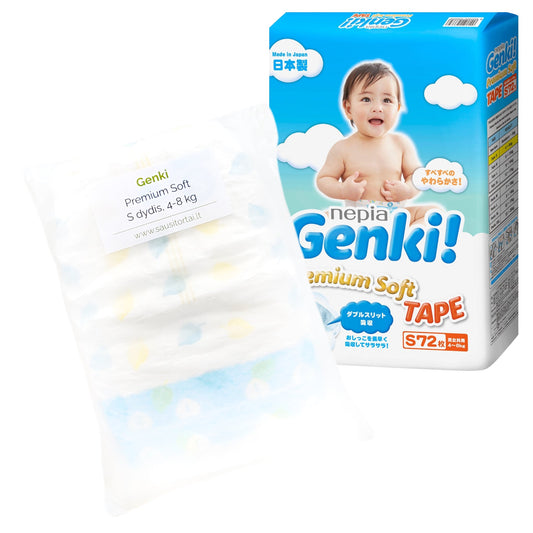 Genki sauskelnės vienetais S dydis