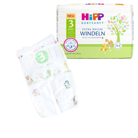 „Hipp“ sauskelnės vienetais (3 dydis, 6-10 kg, 1 vnt.)