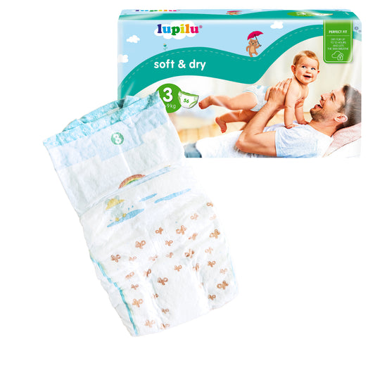 „Lupilu Soft & Dry“ sauskelnės vienetais (4-9 kg, 1 vnt.)