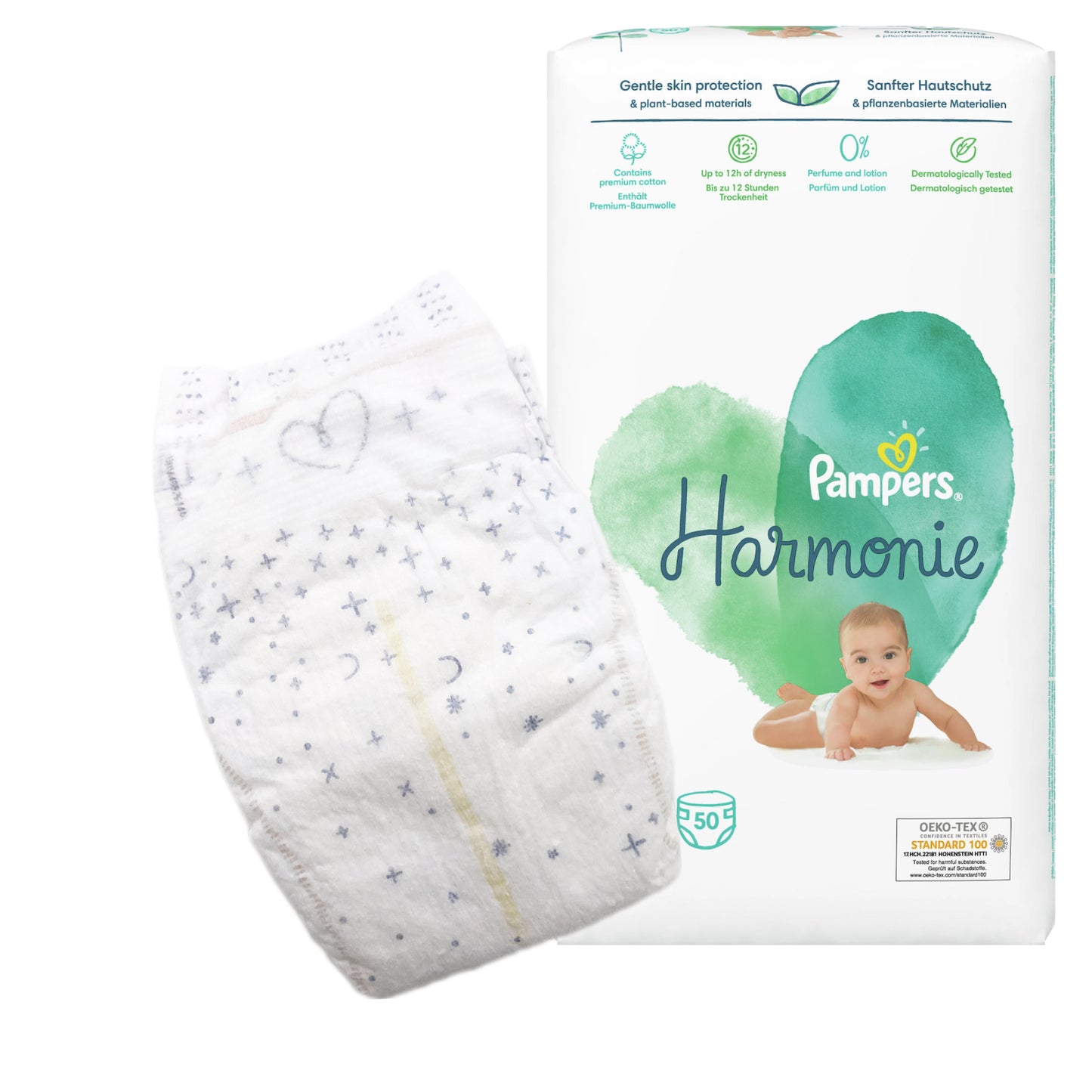 „Pampers Harmonie“ sauskelnės vienetais (2-5 kg, 1 vnt.)