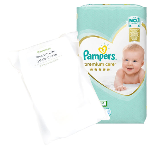 Pampers Premium Care sauskelnės vienetais 3 dydis